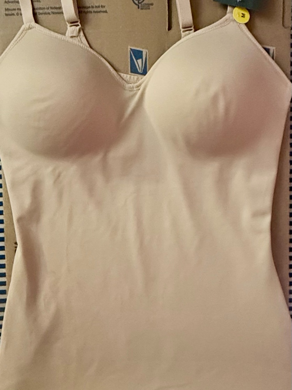 Vanity Fair Shaping Camisole with built in bra and tummy control.
